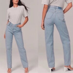 ABERCROMBIE & FITCH The Dad High Rise Jeans Size 10 (30)